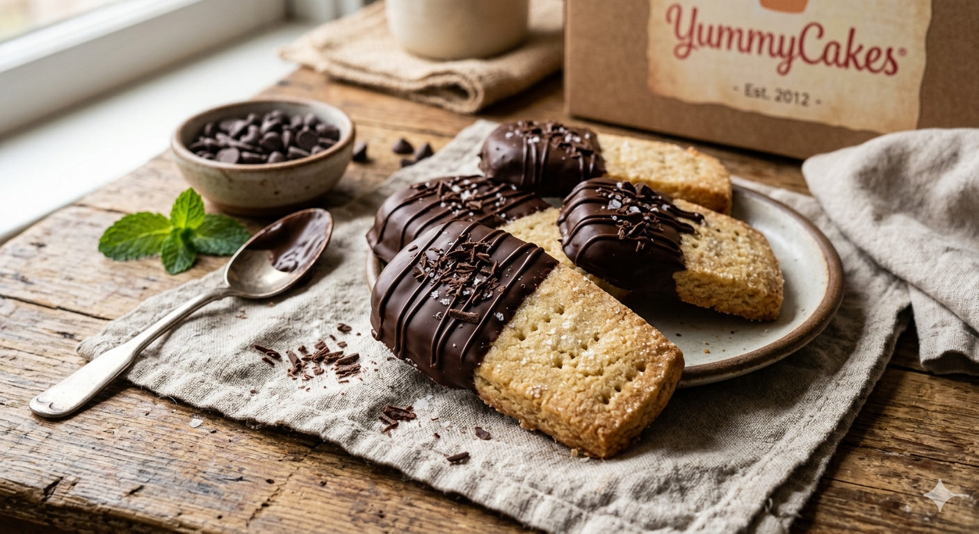 Chocolate-Dipped Shortbread