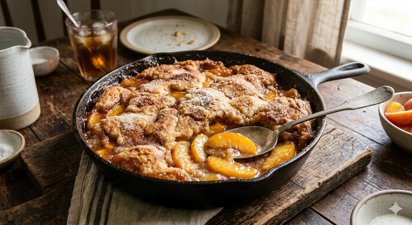 Sun-Ripened Peach Cobbler